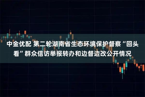 中金优配 第二轮湖南省生态环境保护督察“回头看”群众信访举报转办和边督边改公开情况